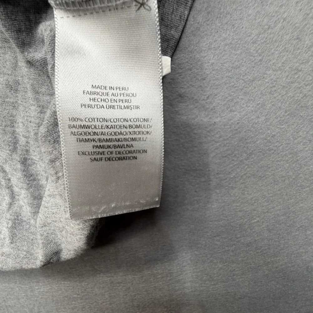 Polo Ralph Lauren Mens Heather Grey Long Sleeve Hooded T-Shirt Pony Logo XL